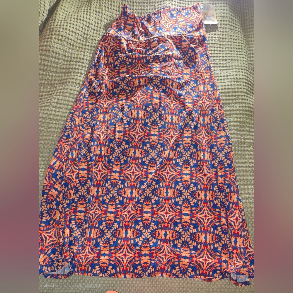LuLaRoe Colorful Abstract Maxi Skirt